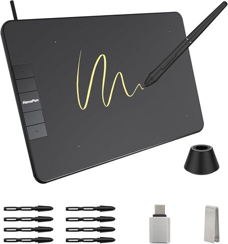 تابلت رسم Inspiroy YZ640، فن رقمي مقاس 6 × 4 بوصة مع قلم خالٍ من البطارية، ضغط قلم 8192، 4 مفاتيح ساخنة، تابلت رسومات للرسم والكتابة والتصميم والتعليم والعمل مع أجهزة Mac والكمبيوتر الشخصي والهواتف المحمولة in Kuwait