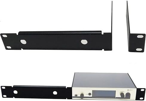 مجموعة دعامة حامل على الرف مناسبة لتثبيت أجهزة الاستقبال Senheiser G 3 G 4 ew100 135 300 335 835 845 935 945 GA 3 GA 4 على توزيع حامل قياسي مقاس 19 بوصة من 1U in Kuwait