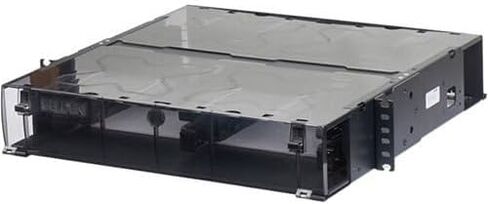 مبيت لوحة تصحيح ECX-02U FiberExpress ECX، يحمل إطارات أو أشرطة محول ECX، 19 بوصة عرض، 2U، أسود in Kuwait