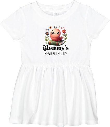 inktastic Bookworm Mommys Reading Buddy Infant Dress in Saudi Arabia