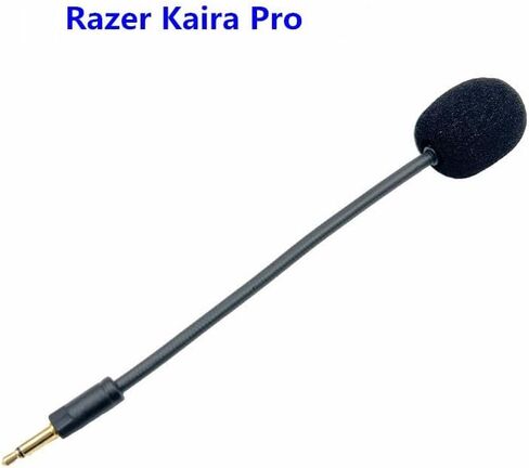 Microphone Compatible with Razer Kaira Pro Headset Game Replacement Mic, Detachable Microphone Boom, Kaira Pro Mic,Black in Saudi Arabia