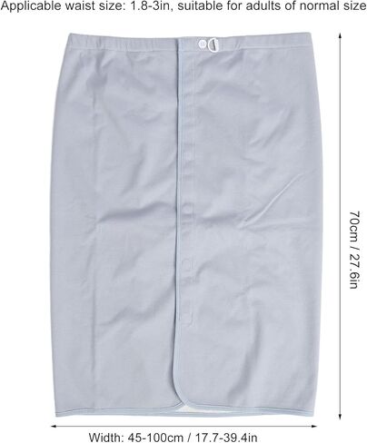 Wearable Incontinence Mattress, Washable Resusable Water Absorption Adjusatble Diaper Skirt, Incontinence Patient Mattress Cover for Home and Hospital Use, Grey Blue(L) in Saudi Arabia