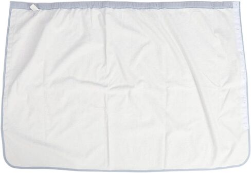 Wearable Incontinence Mattress, Washable Resusable Water Absorption Adjusatble Diaper Skirt, Incontinence Patient Mattress Cover for Home and Hospital Use, Grey Blue(L) in Saudi Arabia