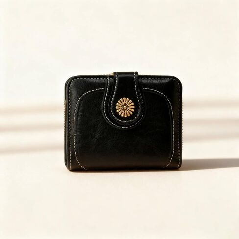Women’s Wallet Vintage Small Purses, Large Capacity Fashionable Women's Purse with ID Window and Pendant (Green) in Saudi Arabia