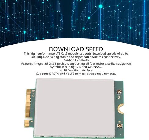 وحدة PUSOKEI 4G LTE Cat6، بطاقة شبكة PCIe M.2، استبدال بطاقة شبكة 4G لـ FM101 GL DW5824e، وحدة ESIM مدمجة بسرعة 300 ميجا بت في الثانية LTE Cat6 مع واجهة PCIe M.2 in Kuwait