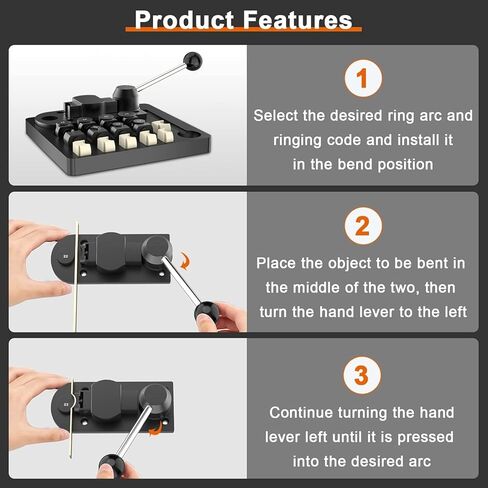 Ring Bender Tool Rings Bending, Spoon Rings Maker Machine Jewelry Making Kit with Nylon Dies Earring Ring Bender Machine Sizer Measuring Tool Jewelry Making Tool in Saudi Arabia