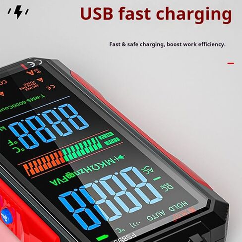 جهاز قياس متعدد رقمي قابل لإعادة الشحن عبر USB، جهاز قياس متعدد FS899l مطور لعام 2026، جهاز اختبار متعدد العرض الرقمي التلقائي للمشاكل الكهربائية المنزلية والصناعية، جهاز اختبار متعدد (FS899L) in Kuwait