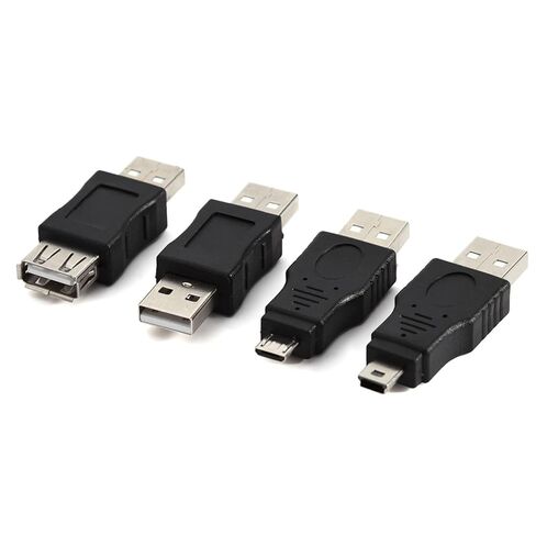 Keenso USB2.0 محول مجموعة متنوعة من التوصيل والتشغيل لمشاكل الاتصال، حزمة محول ذكر أنثى صغيرة مكونة من 12 قطعة لجميع متطلبات USB in Kuwait