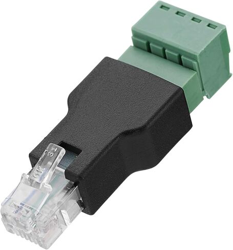 Keenso RJ11 6P4C ذكر إلى محول طرفي لولبي للمودم، معيار الأسلاك EIATIA 568B، غلاف بلاستيكي مضاد للصدمات، للمحاور in Kuwait
