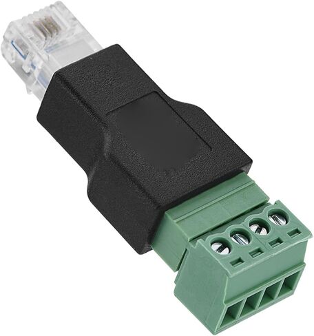 Keenso RJ11 6P4C ذكر إلى محول طرفي لولبي للمودم، معيار الأسلاك EIATIA 568B، غلاف بلاستيكي مضاد للصدمات، للمحاور in Kuwait