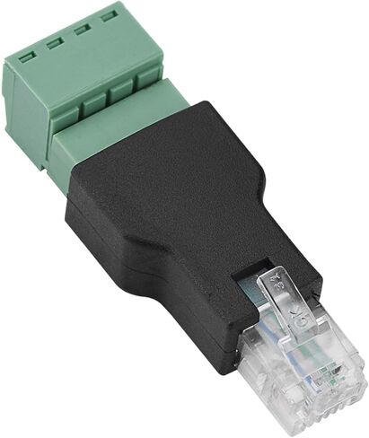Keenso RJ11 6P4C ذكر إلى محول طرفي لولبي للمودم، معيار الأسلاك EIATIA 568B، غلاف بلاستيكي مضاد للصدمات، للمحاور in Kuwait