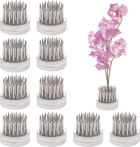 Folmywy اليابانية Ceramic Ikebana Vase Kit مع 1.57 بوصة زهرة الضفدع كينزان بيبل الحصى على شكل زهرة ترتيب وعاء in Kuwait