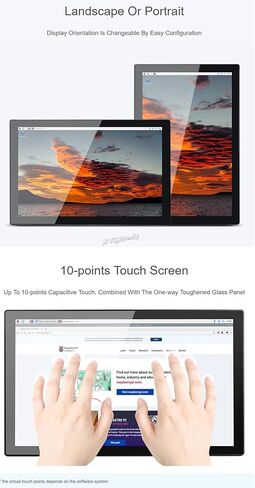 13.3inch CM4 Magic Mirror HD Touch Control Screen Mini-Computer with USB/ETH Ports Powered by for Raspberry Pi Compute Module 4 (Inlcuded) Speech Assistant @XYGStudy (13.3inch Magic Mirror C4A) in Saudi Arabia