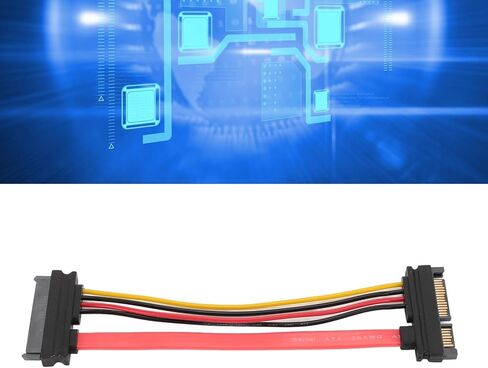 كابل تمديد SATA22P M SAS29P F ذكر إلى أنثى، كابل تمديد طاقة SATA 15Pin، كابل تمديد طاقة بيانات القرص الصلب SATA7 15pin SFF 8482 0.15 متر in Kuwait