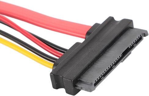 كابل تمديد SATA22P M SAS29P F ذكر إلى أنثى، كابل تمديد طاقة SATA 15Pin، كابل تمديد طاقة بيانات القرص الصلب SATA7 15pin SFF 8482 0.15 متر in Kuwait
