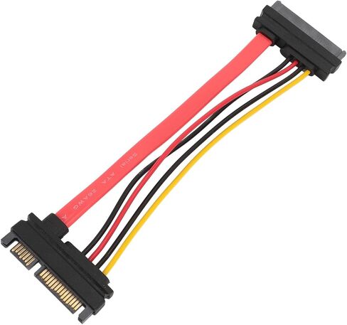 كابل تمديد SATA22P M SAS29P F ذكر إلى أنثى، كابل تمديد طاقة SATA 15Pin، كابل تمديد طاقة بيانات القرص الصلب SATA7 15pin SFF 8482 0.15 متر in Kuwait