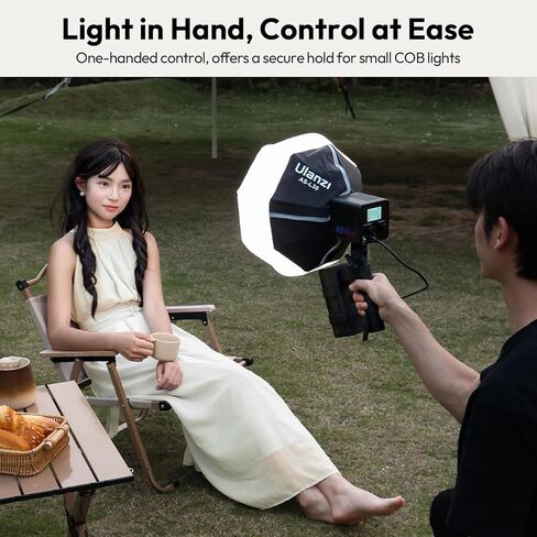 ULANZI AL06 Handle Grip for Video Light and Power Bank, Universal Handle Power Bank Clamp Holder Mount with 1/4" Screw, 360° Rotation Handheld Light Tripod for DSLR Camera Camcorder Photography in Saudi Arabia