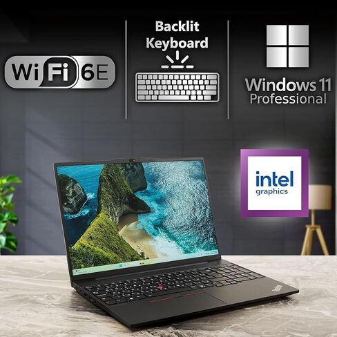 Oemgenuine Lenovo ThinkPad E16 Gen 2، شاشة لمس WUXGA 16 بوصة، Intel Ultra 5-125U، ذاكرة وصول عشوائي DDR5 سعة 16 جيجابايت، 512 جيجابايت NVMe، FP، لوحة مفاتيح بإضاءة خلفية، WiFi 6E + BT، RJ-45، كاميرا ويب FHD، W11P، كمبيوتر محمول للأعمال AI in Kuwait