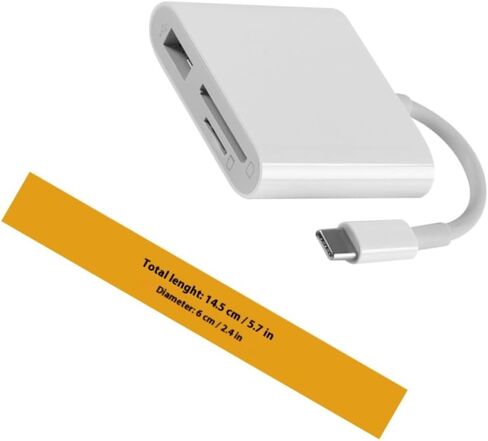 Kisangel USB-C Hub Memory Card Reader SDXC Adapter Portable USB 3.0 Converter for Laptops and Phones Compatible Type-C Devices in Saudi Arabia