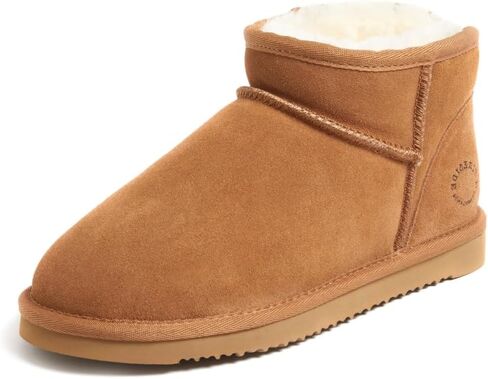 حذاء Fireside من Dearfoams نسائي من Riverland Shearling مبطن بالفرو للكاحل صغير in Kuwait