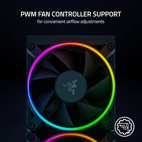 غطاء مضخة aRGB الكل في واحد من Razer Hanbo Chroma RGB: تصميم AIO - مراوح aRGB هادئة وقوية - دعم وحدة تحكم المروحة PWM (متجدد) in Kuwait