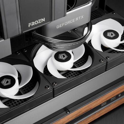 ID-COOLING AS-120-ARGB-KR مروحة حافظة كمبيوتر ذات شفرة عكسية مقاس 120 مم ARGB | 120x120x25 ملم | عكس تدفق الهواء | فائق الهدوء 28.3 ديسيبل (أ) in Kuwait