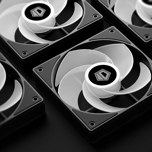 ID-COOLING AS-120-ARGB-KR مروحة حافظة كمبيوتر ذات شفرة عكسية مقاس 120 مم ARGB | 120x120x25 ملم | عكس تدفق الهواء | فائق الهدوء 28.3 ديسيبل (أ) in Kuwait