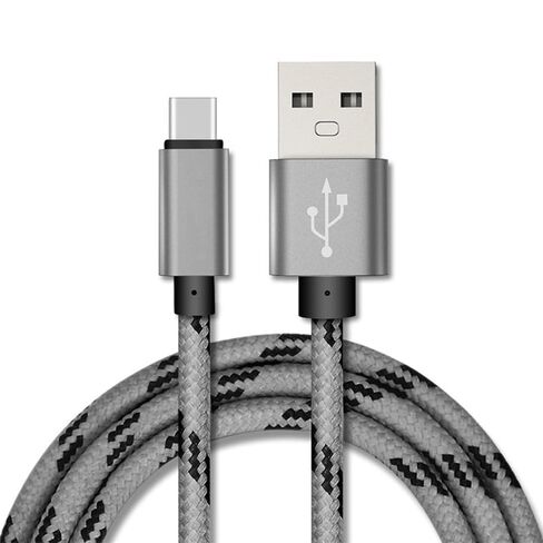 كابل USB من النوع C إلى كابل 5 حزم شحن سريع مجدول 3A سلك شاحن سريع، متوافق مع iPhone 16/15، Galaxy S10 S9 S8 Plus، Note 10 9 8، LG V50 V40 G8 G7 (6 أقدام) in Kuwait