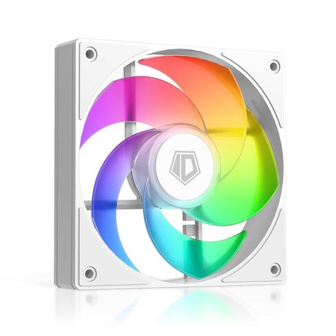 ID-COOLING AS-120-ARGB-KR مروحة حافظة كمبيوتر ذات شفرة عكسية مقاس 120 مم ARGB | 120x120x25 ملم | عكس تدفق الهواء | فائق الهدوء 28.3 ديسيبل (أ) in Kuwait
