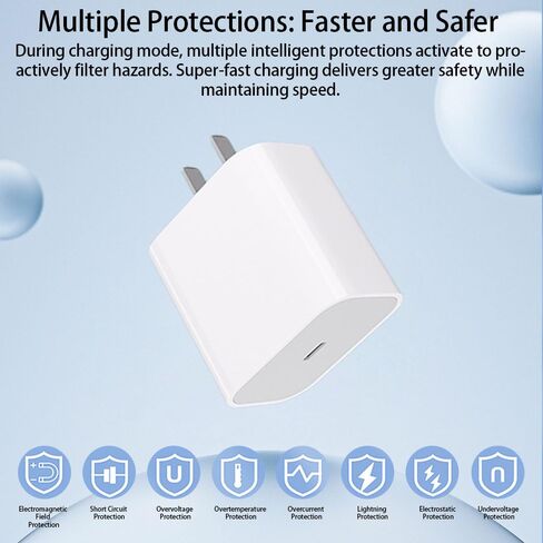 Fast Charging - USB C Charger - i Phone 17 16 Charging with 2 Pack Cable for iPhone 17/17 Pro Max 16/16 Plus/16 Pro/16 Pro Max in Saudi Arabia