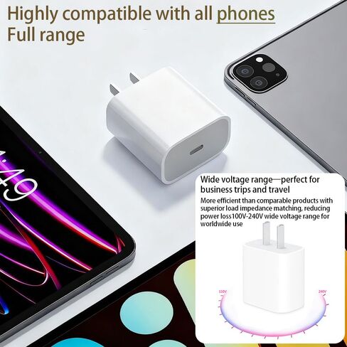 Fast Charging - USB C Charger - i Phone 17 16 Charging with 2 Pack Cable for iPhone 17/17 Pro Max 16/16 Plus/16 Pro/16 Pro Max in Saudi Arabia