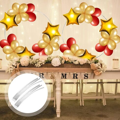 NUOBESTY Balloon Arch Frame Balloon Stand Circle Backdrop Stand 2 Sets for Wedding Ceremony Party Birthday Decoration in Saudi Arabia