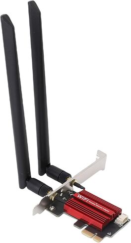 WiFi 6E PCIe Card, 4200Mbps Triple Band Wireless Adapter with BT5.2 OFDMA MU MIMO Technology for Desktop PC 10 11 in Saudi Arabia