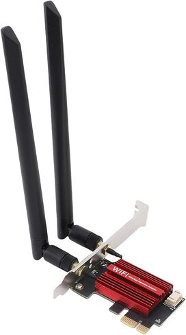 WiFi 6E PCIe Card, 4200Mbps Triple Band Wireless Adapter with BT5.2 OFDMA MU MIMO Technology for Desktop PC 10 11 in Saudi Arabia