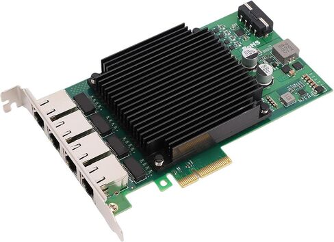 4 Port PoE PCIe Network Card, i226 Main Control Chip, 2.5G Gigabit Ethernet Card with Efficient Heat Dissipation and Low Latency in Kuwait