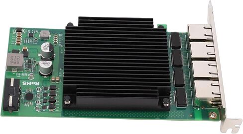 4 Port PoE PCIe Network Card, i226 Main Control Chip, 2.5G Gigabit Ethernet Card with Efficient Heat Dissipation and Low Latency in Kuwait