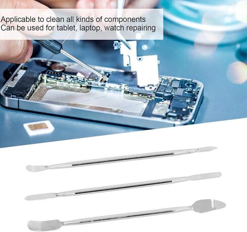 Metal Spudger, 3Pcs Repair Pry Tool Kit with 6 Types Spudger Head Shapes, for Mobile Phone Tablet Laptop Computer Electronics Repair in Saudi Arabia