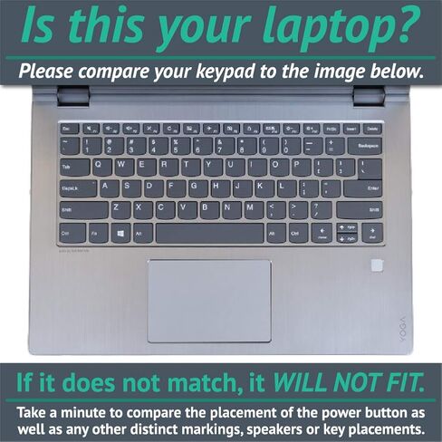 MightySkins Skin Compatible with Lenovo Yoga 730 13" (2018) - Houndstooth | Protective, Durable, and Unique Vinyl Decal wrap Cover | Easy to Apply, Remove, and Change Styles | Made in The USA in Saudi Arabia