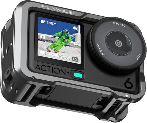 Suitable for DJI OSMO Action 6 Aluminum Alloy Frame Protective + Lens Protection Cover Camera Protection Accessory in Saudi Arabia