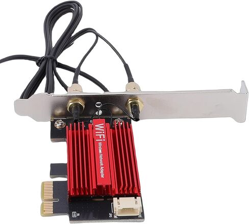 Gugxiom WiFi 7 PCIe Card Bluetooth 5.4، BE6400 محول شبكة لاسلكي ثلاثي الموجات لسطح المكتب، 6 جيجا هرتز 320 ميجا هرتز 4K QAM، هوائي 12dBi، ألعاب منخفضة الكمون، RTL8922 Pro in Kuwait