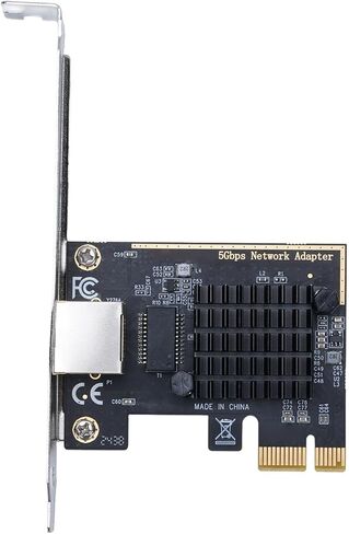 بطاقة شبكة Bewinner 5G PCIe، محول إيثرنت رقاقة RTL8126 مع منفذ RJ45 واحد لسطح المكتب، الخادم، NAS، جهاز التوجيه، دعامة منخفضة المستوى، in Kuwait