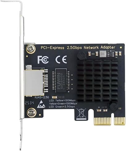 xiwai 2.5Gbps 2500Mbps to Mini PCI-E PCI Express GBE Gigabit 1000Mbps Ethernet LAN Controller Cable Network Adapter for Desktop Motherboard in Saudi Arabia