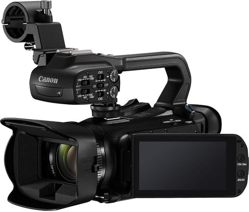 كاميرا فيديو Canon XA65 احترافية بدقة UHD 4K + عدسة AVX واسعة الزاوية وعدسة مقربة + قطعتين ذاكرة سعة 64 جيجابايت + حامل ثلاثي عنكبوتي + المزيد (حزمة من 19 قطعة)، أسود (متجدد) in Kuwait