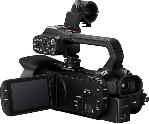 كاميرا فيديو Canon XA65 احترافية بدقة UHD 4K + عدسة AVX واسعة الزاوية وعدسة مقربة + قطعتين ذاكرة سعة 64 جيجابايت + حامل ثلاثي عنكبوتي + المزيد (حزمة من 19 قطعة)، أسود (متجدد) in Kuwait