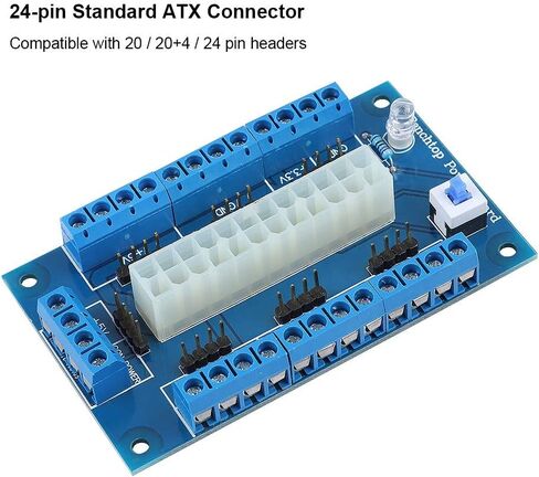 وحدة إمداد الطاقة ATX 24/20 Pin، لوحة إمداد طاقة كمبيوتر ATX عملية مع مفتاح قفل لعشاق الأعمال اليدوية in Saudi Arabia