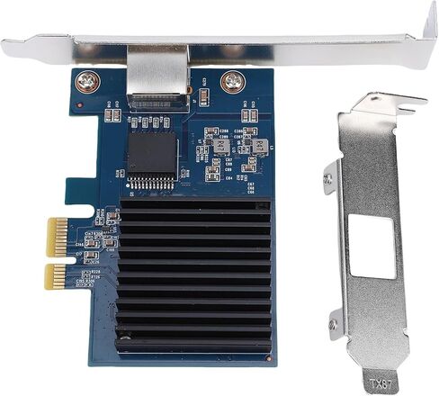 Tangxi 10GB PCle Network Card, RJ45 Port PCIe to 10 Gigabit Ethernet LAN Adapter, Compatible with PCI Express 4.0 x1, Support for Winos and for Linux in Saudi Arabia
