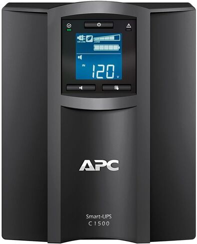APC 1500VA Smart UPS with SmartConnect, SMC1500C Sinewave UPS Battery Backup, AVR, 120V, Line Interactive Uninterruptible Power Supply with Ethernet Cable, Wire Ties & Cleaning Kit in Saudi Arabia