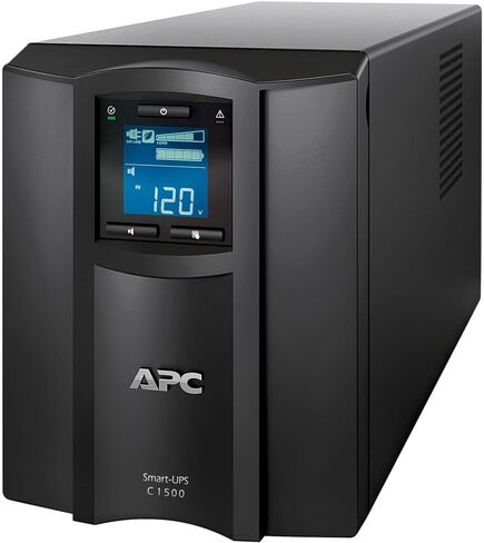 APC 1500VA Smart UPS with SmartConnect, SMC1500C Sinewave UPS Battery Backup, AVR, 120V, Line Interactive Uninterruptible Power Supply with Ethernet Cable, Wire Ties & Cleaning Kit in Saudi Arabia