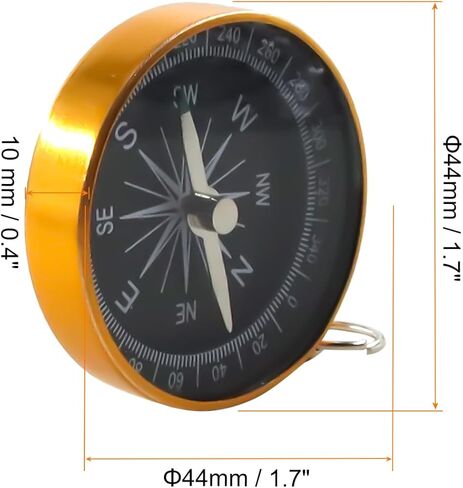 Pocket Compass, Survival Sports Navigation Compass with Key Ring for Outdoors Camping Hiking in Saudi Arabia