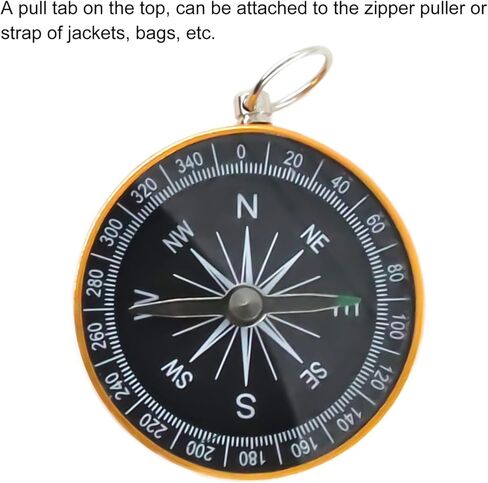 Pocket Compass, Survival Sports Navigation Compass with Key Ring for Outdoors Camping Hiking in Saudi Arabia